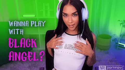 Erotic Gaming Session Starring Black Angel (Passthrough)